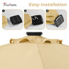 7.5FT FRUITEAM Patio Market Umbrella Meteor Light