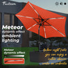 7.5FT FRUITEAM Patio Market Umbrella Meteor Light