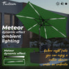 7.5FT FRUITEAM Patio Market Umbrella Meteor Light