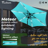 7.5FT FRUITEAM Patio Market Umbrella Meteor Light