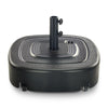 154lbs Fillable Rolling Mobile Umbrella Base with 4 Wheels (2 Locks)