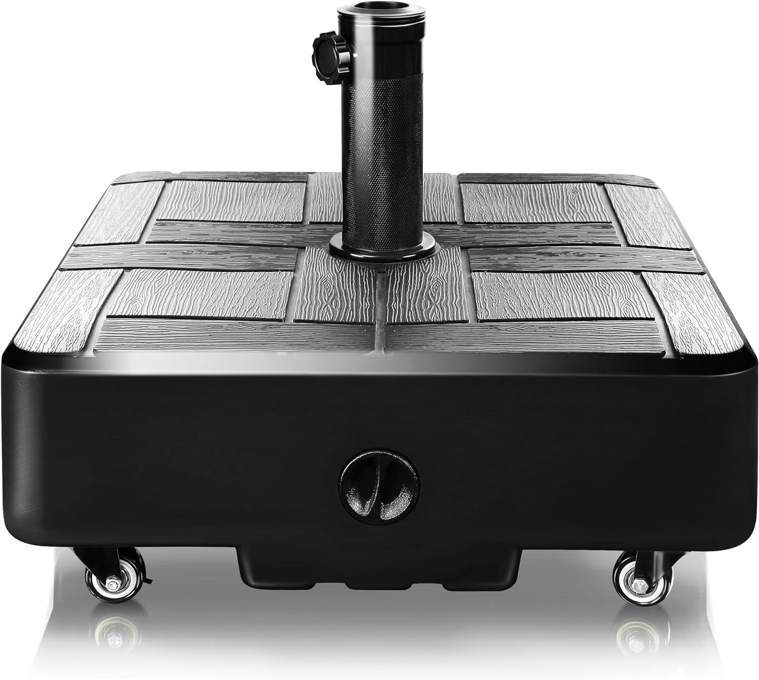 155lbs FRUITEAM Fillable Mobile Umbrella Base with 4 Wheels