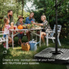 180lbs FRUITEAM 4-Piece Cantilever Patio Umbrella Stand Base, Square Black