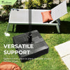 155lbs FRUITEAM Fillable Mobile Umbrella Base with 4 Wheels