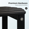 FRUITEAM Adirondack Table Outdoor Side Table 2-Layer, Easy Maintenance Poly Lumber Patio Table