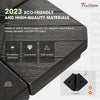 180lbs FRUITEAM 4-Piece Cantilever Patio Umbrella Base, Grain of wood Black