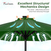 7.5FT FRUITEAM Patio Market Umbrella Meteor Light