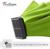 7.5 ft FRUITEAM 24 LED Lighted Solar Umbrella, Lime