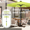 7.5FT FRUITEAM Patio Market Umbrella Meteor Light