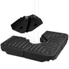 180lbs FRUITEAM 4-Piece Cantilever Patio Umbrella Stand Base, Square Black
