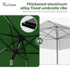 7.5FT FRUITEAM Patio Market Umbrella Meteor Light