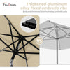 7.5FT FRUITEAM Patio Market Umbrella Meteor Light