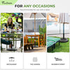 24lbs FRUITEAM Prefilled 17inch Patio Umbrella Base, Fan