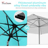 7.5FT FRUITEAM Patio Market Umbrella Meteor Light