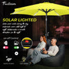 7.5FT FRUITEAM Patio Market Umbrella Meteor Light