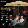 7.5FT FRUITEAM Patio Market Umbrella Meteor Light