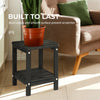 FRUITEAM Adirondack Table Outdoor Side Table 2-Layer, Easy Maintenance Poly Lumber Patio Table