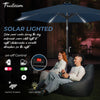 7.5FT FRUITEAM Patio Market Umbrella Meteor Light