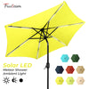 7.5FT FRUITEAM Patio Market Umbrella Meteor Light