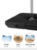 180lbs FRUITEAM 4-Piece Cantilever Patio Umbrella Base, Grain of wood Brown