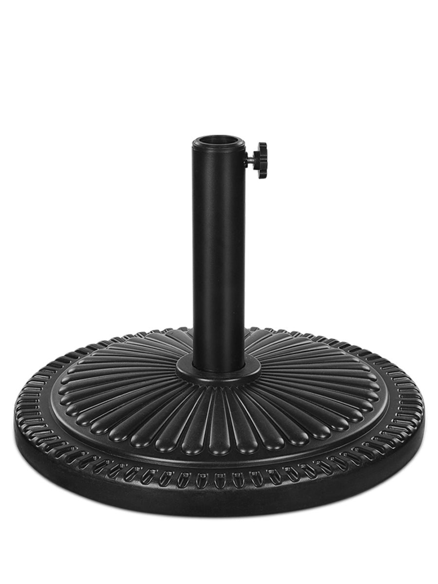 best wiegh for patio umbrella stand 23-lbs FRUITEAM Pre-Filled Table Umbrella Base, Sunflower