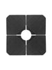 180lbs FRUITEAM 4-Piece Cantilever Patio Umbrella Base, Grain of wood Brown