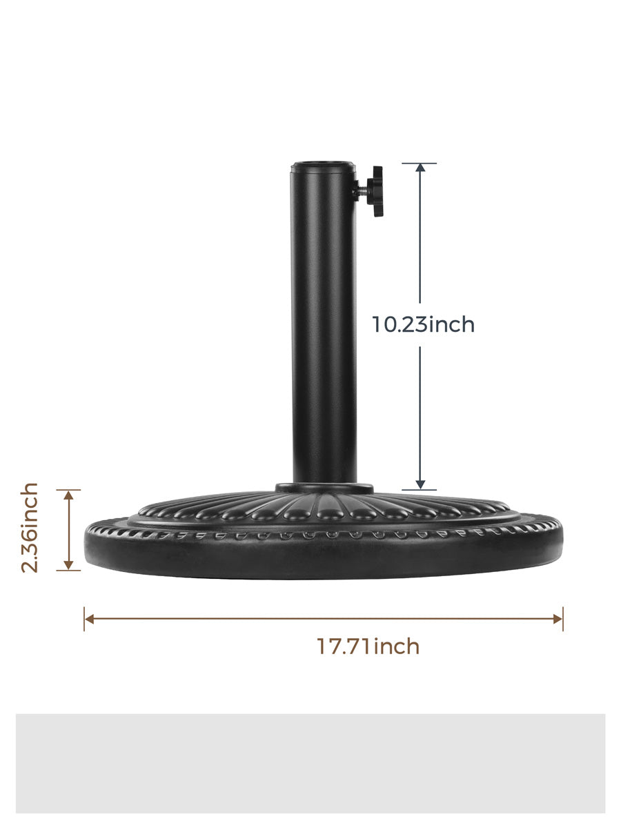 23-lbs FRUITEAM Pre-Filled Table Umbrella Base, Sunflower