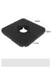 180lbs FRUITEAM 4-Piece Cantilever Patio Umbrella Base, Grain of wood Brown