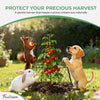 FRUITEAM 12Pcs Wire Plant Covers, 13×15.74in Large Plant Protectors from Animals, Chicken Wire Cloche Plant Cages for Outdoor Plants, Vegetables