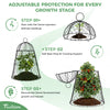 FRUITEAM 12Pcs Wire Plant Covers, 13×15.74in Large Plant Protectors from Animals, Chicken Wire Cloche Plant Cages for Outdoor Plants, Vegetables