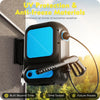Wall-Mounted Electric Pressure Washer, 5500 PSI Max 3.5GPM High Pressure Washer with 75FT Retractable Hose, 4 Quick Connect Nozzles, 1 Changeover Nozzle for Cars, Decks, Driveways