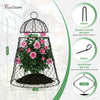 FRUITEAM 12Pcs Wire Plant Covers, 13×15.74in Large Plant Protectors from Animals, Chicken Wire Cloche Plant Cages for Outdoor Plants, Vegetables