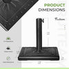 FRUITEAM 34 lbs Pre-Filled Square Patio Umbrella Base Black Umbrella Stand Heavy Duty Market Umbrella Base Stand for Patio, Outdoor, Swimming Pool