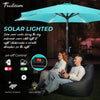 7.5FT FRUITEAM Patio Market Umbrella Meteor Light