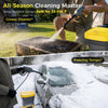 Portable Foldable Pressure Washer with 3.7Gal Tank & Wheels, Max 820PSI Cordless Electric Power Washer, 10FT Hose, 6-in-1 Nozzle for Car Washing, Outdoor & Indoor Cleaning, Pets (Bare Tool)