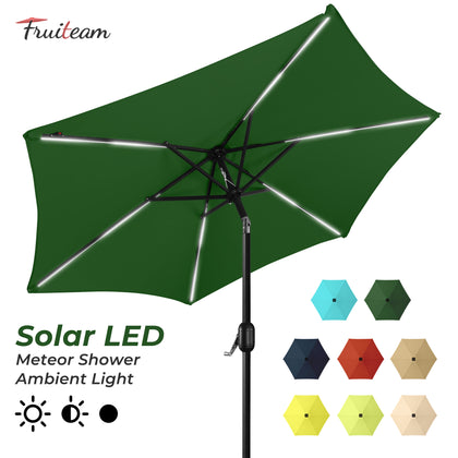 7.5FT FRUITEAM Patio Market Umbrella Meteor Light