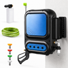 Wall-Mounted Pressure Washer, 3200 MAX PSI 3.2GPM Electric Car Washer with 4 Quick Connect Nozzles Tips, 75FT Retractable Pressure Water Hose Remote Control, for Cars, Driveways, Outdoor Rugs