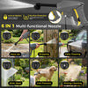 Portable Foldable Pressure Washer with 3.7Gal Tank & Wheels, Max 820PSI Cordless Electric Power Washer, 10FT Hose, 6-in-1 Nozzle for Car Washing, Outdoor & Indoor Cleaning, Pets (Bare Tool)