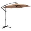 Upgrade Offset Umbrella 10ft - Cantilever Patio Umbrella for Large Outdoor Shade - Brown